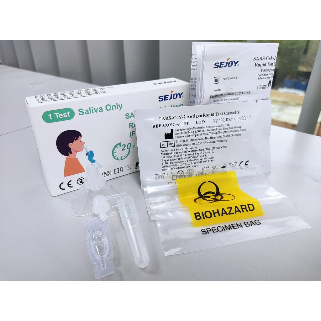 Sejoy Covid19 Test Kit (Saliva) 1 set Shopee Malaysia