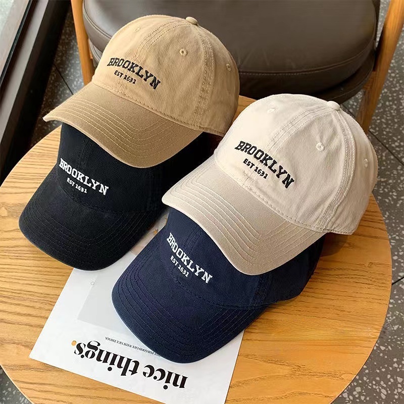 YOMI American Retro Internet Celebrity Cap Brooklyn 1631 Male and Female Korean Summer Show Face Small Soft Top Couples Baseball Cap