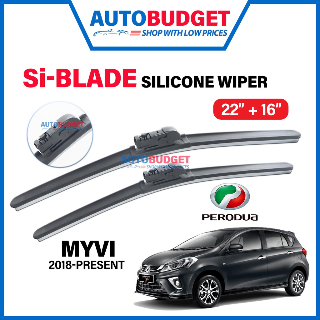 PERODUA MYVI 20182021 Present AUTOBUDGET SiBlade Silicone Wiper