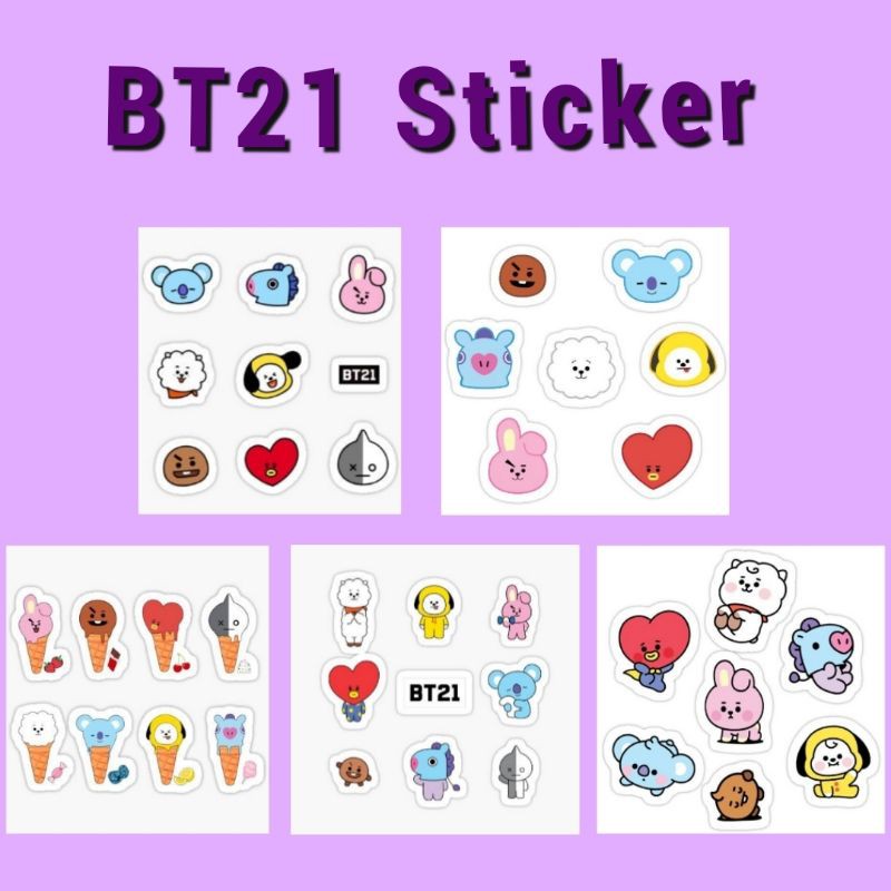 Bts Bt21 Cheap Aestetic Cute Sticker 