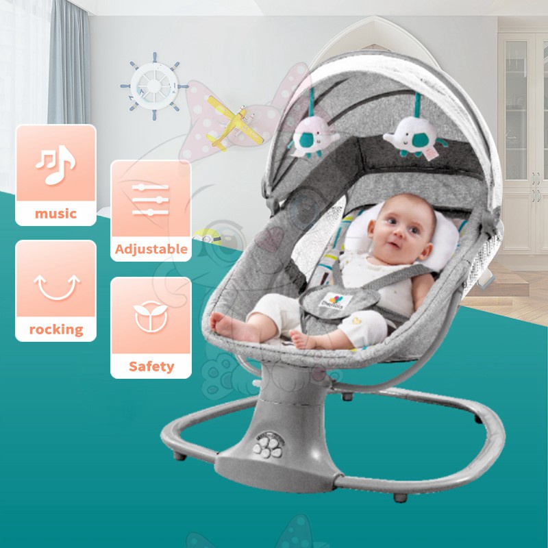 Electric Baby Swing baby Auto Cradle Swing rocking Chair Adapt Portable