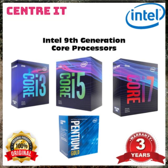 Intel 9th Generation Core Processors Lga1151 G5420 I3 9100 I3 9100f I5 9400 I7 9700 5890