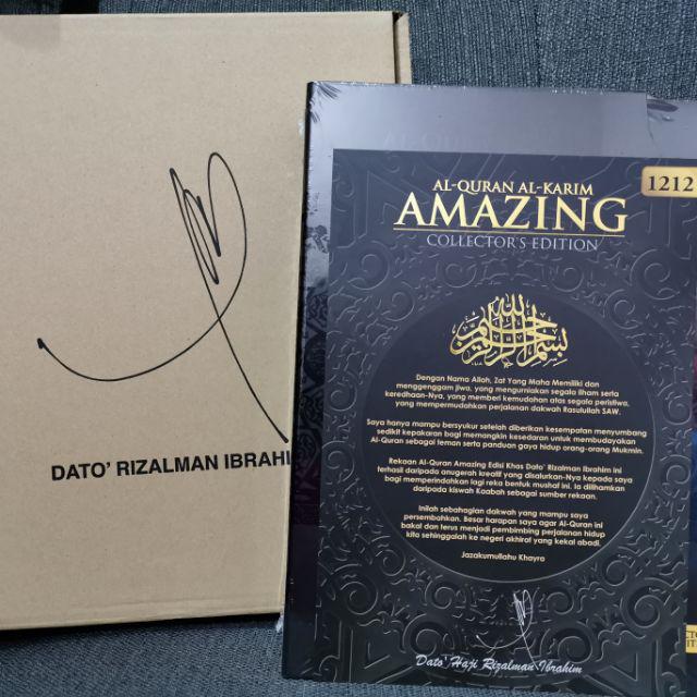 Best Seller Al Quran Amazing Collector S Edition Dato Rizalman Ibrahim Viral Malaysia