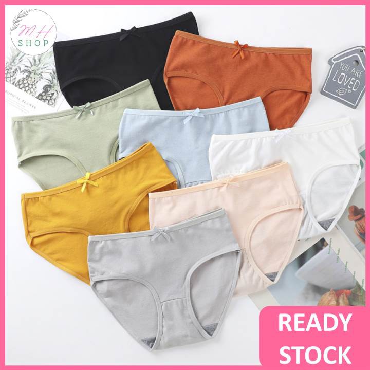 【READY STOCK】Women Panties Cotton Spender Wanita Seluar Dalam Perempuan Middle Waist 女内裤