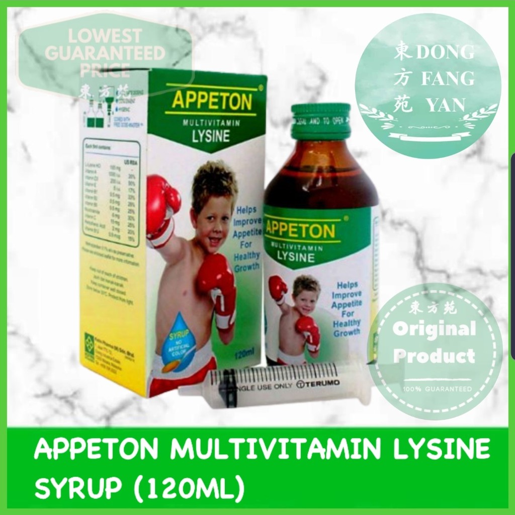 Appeton Multivitamin Lysine Syrup (120ml)EXP08/2024 Shopee Malaysia