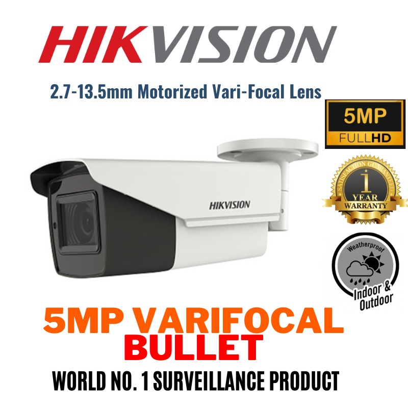 HIKVISION CCTV 5MP VariFocal Lens Motorized Full HD 1920P 4 In 1 ...