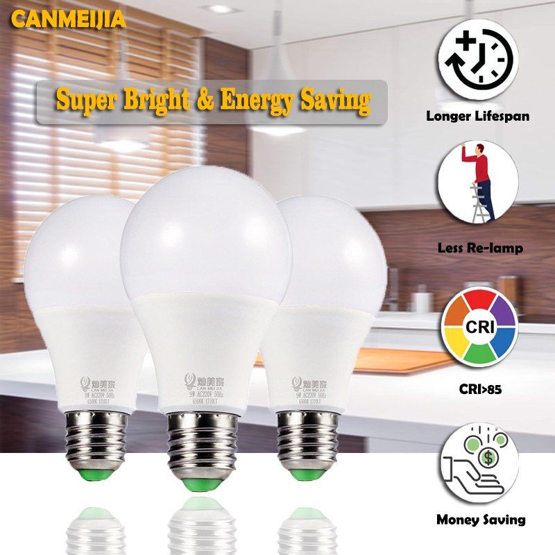 Led bulb e27 screw mouth 3W 5W 7W 9W 12W 15W 18W energy saving lamp ...