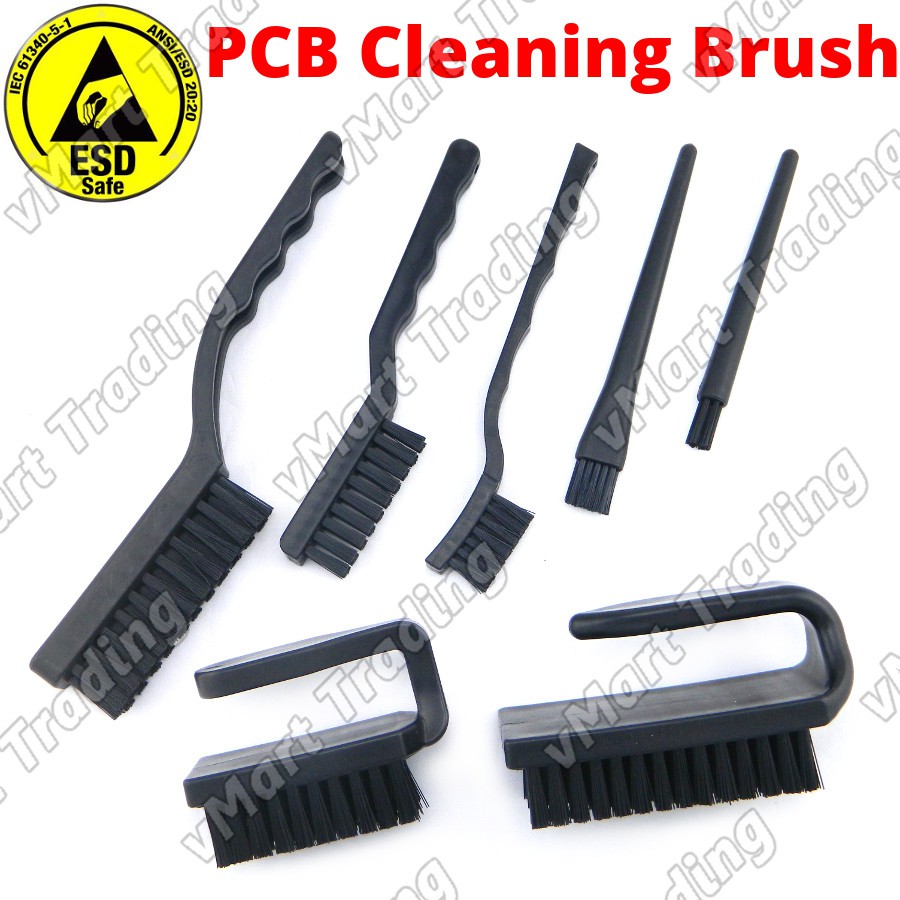 Antistatic / ESD Safe PCB Cleaning Brushes Bundle [7 pieces] Shopee