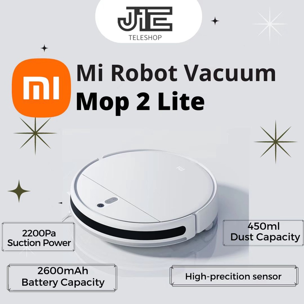 Xiaomi Robot Vacuum Mop 2 Lite 2 in 1 Sweep And Mop Vacuum Strong Power ...