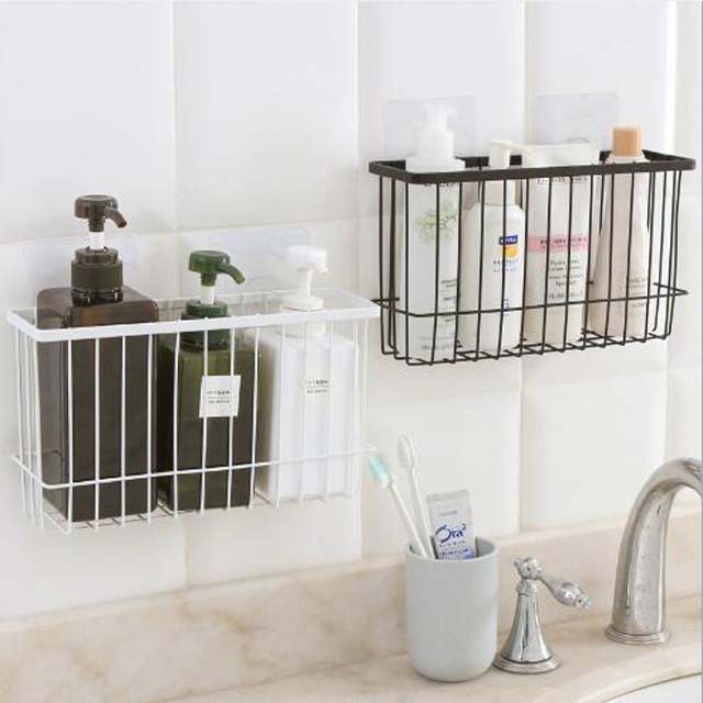 Stainless Steel Shower Caddy Basket Rack Tray Shelf Lock Suction Cup Bathroom