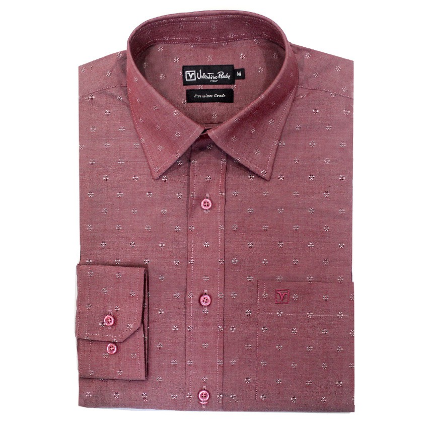 maroon business shirt