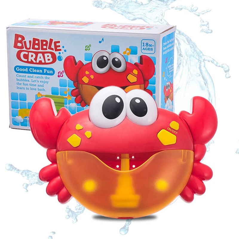 Bath Bubble Automatic Machine Crab Bath Bubble Maker Bath Music Toy for Kids New 
