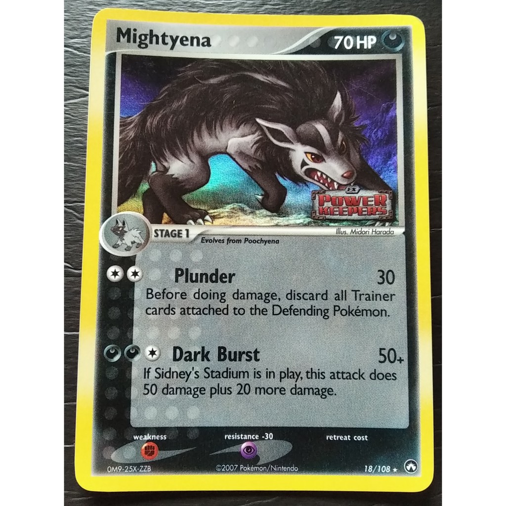 Holo Rare Ex Power Keepers Mightyena 18/108 