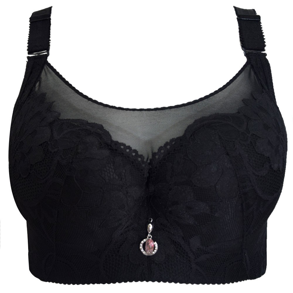 Full Cup Women Bras with Mesh C D Cup Brassiere for Plus Size Push Up