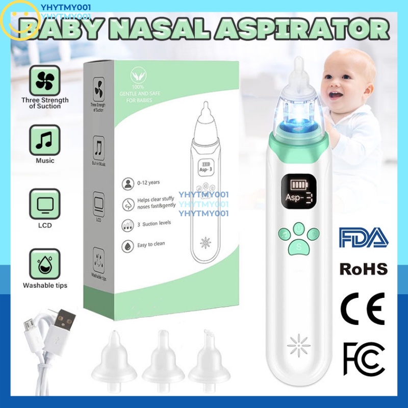 24H SHIP!! Portable Baby Nasal Aspirator Mucus Nasal Aspirator Sedut