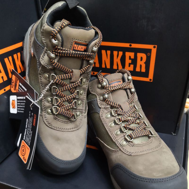 TANKER TEC SAFETY SHOES # SAFETY BOOTS # 60008 # LEATHER # ORIGINAL NEW ARRIVAL