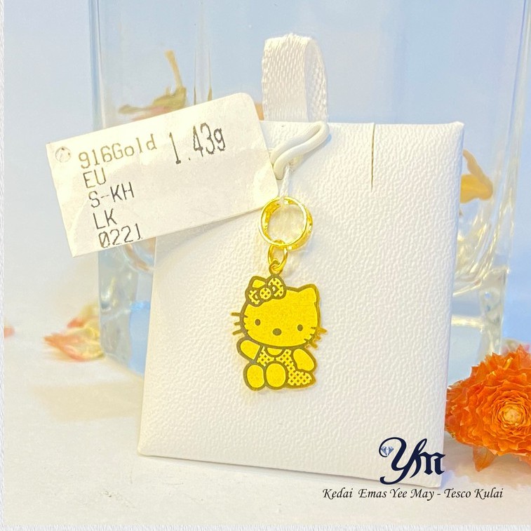 Buy Emas916 Charm Hello Kitty Full Gold Around4mm 6mm Seetracker Malaysia