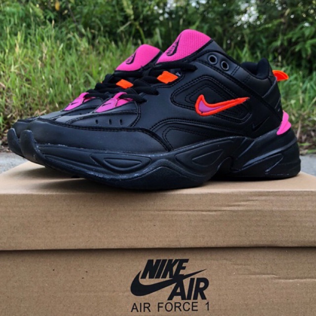 nike m2k tekno black pink