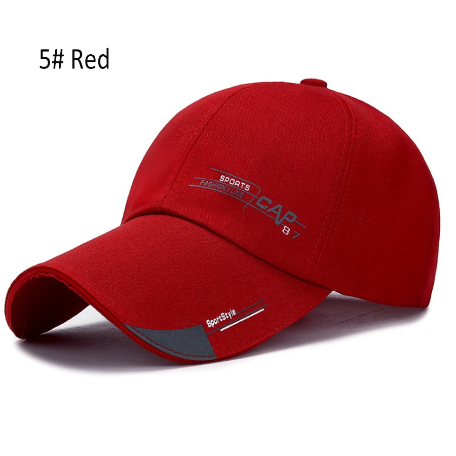 red sports cap