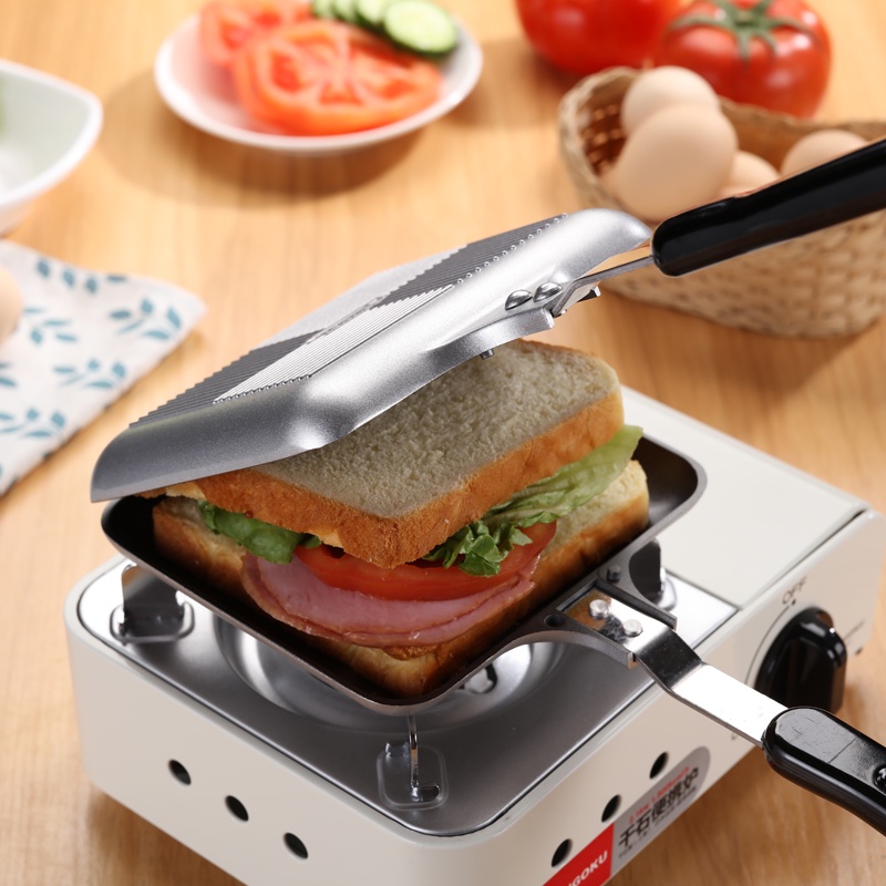 Non-Stick Fried Egg Pan Multi-Purpose Frying Pan Breakfast Maker Burger Pan Pancake Maker Pan Sandwich clamps