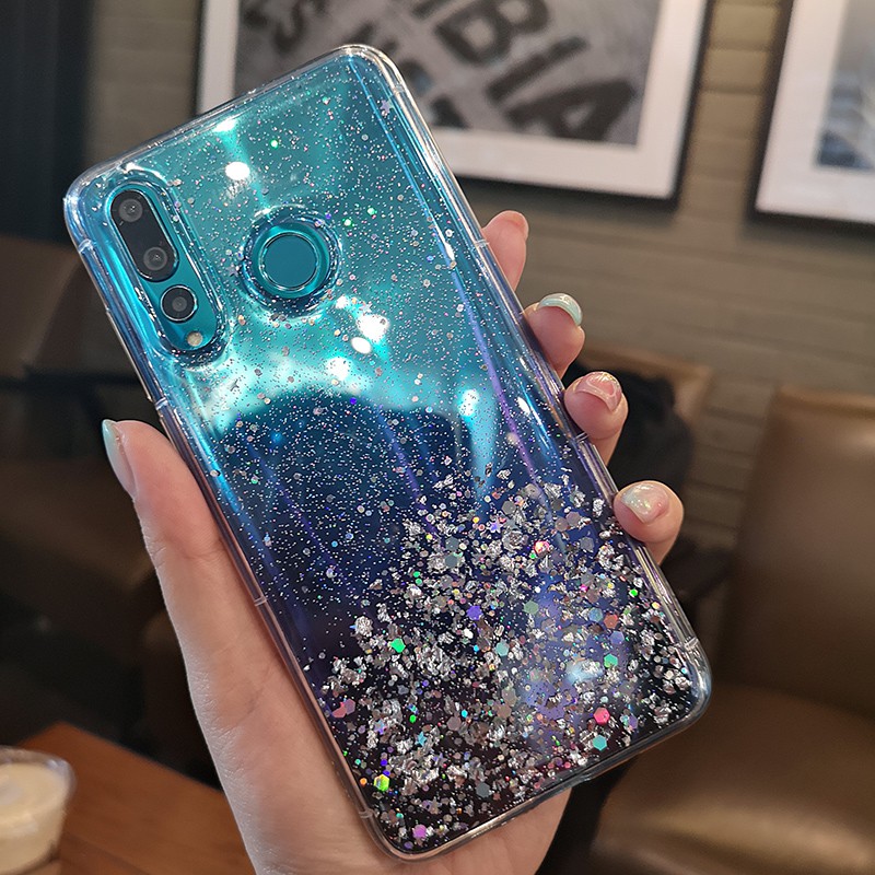 Huawei Nova 3 3i 3e 4 4e Case Clear Cover Y9 2019 Glitter ...