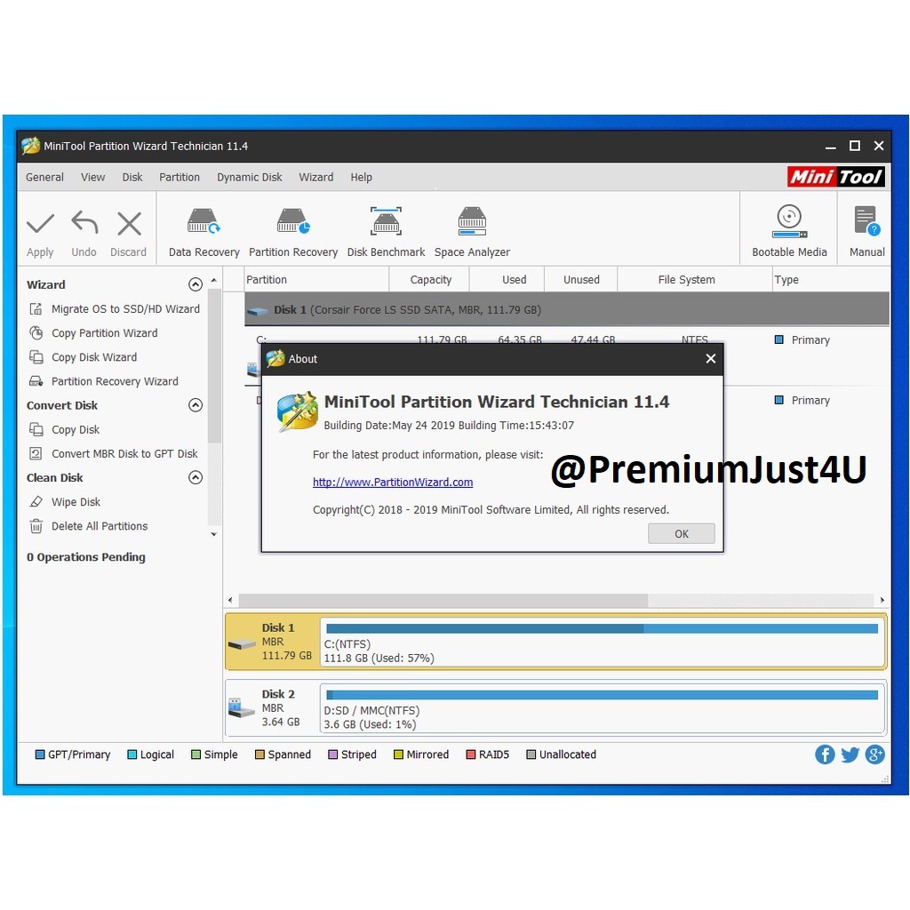 Minitool partition wizard version 11