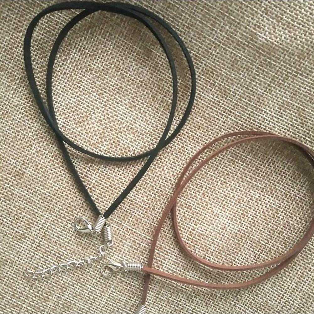Wholesale 5/10Pcs Suede Leather String Cord Necklace Jewelry Making Craft 47CM 