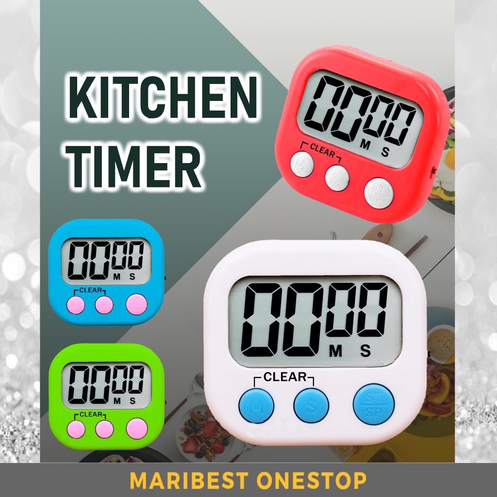 KITCHEN TIMER ELECTRONIC MAGNETIC DIGITAL COOKING TIMER STOPWATCH