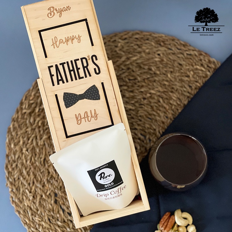Father Day Ready Stock Malaysia Gift Box Storage Jewelry Wooden Packaging Coffee Wine Personalized Hadiah E