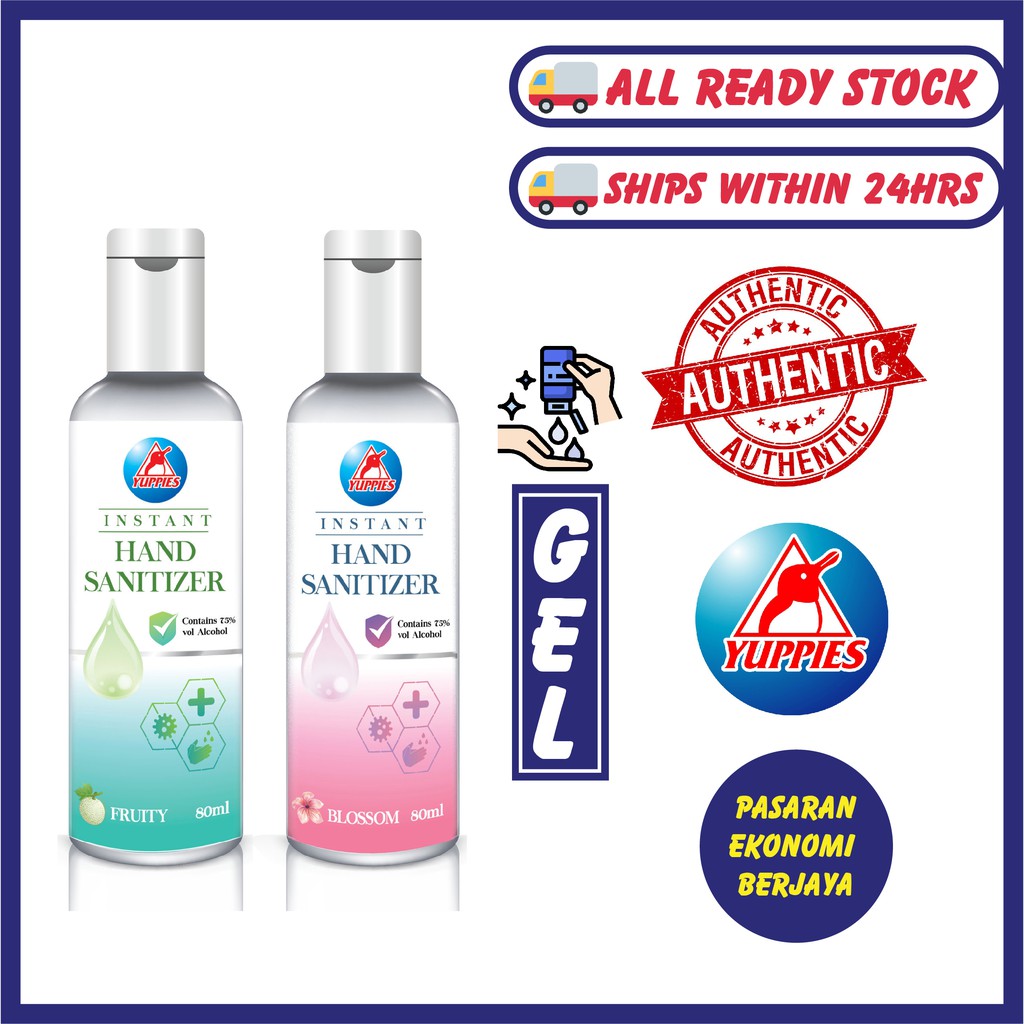 Yuppies Hand Sanitizer Gel Type Ready Stock Hand Sanitizer Pocket 75