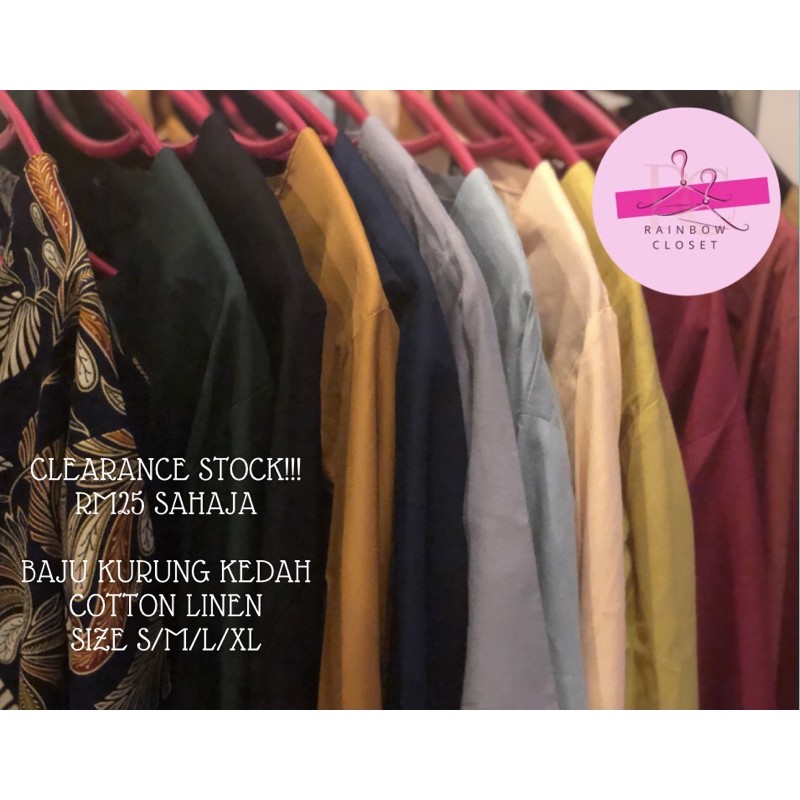 NAK CLEAR BAJU BUTIK KURUNG KEDAH COTTON ALA BRITISH INDIA TU 