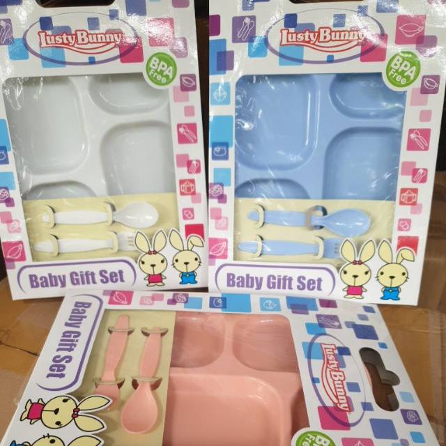 lusty bunny baby gift set