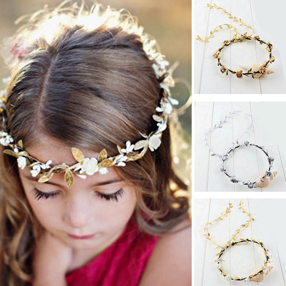 Kids Adults Flower Head Band Garland Crown Festival Wedding