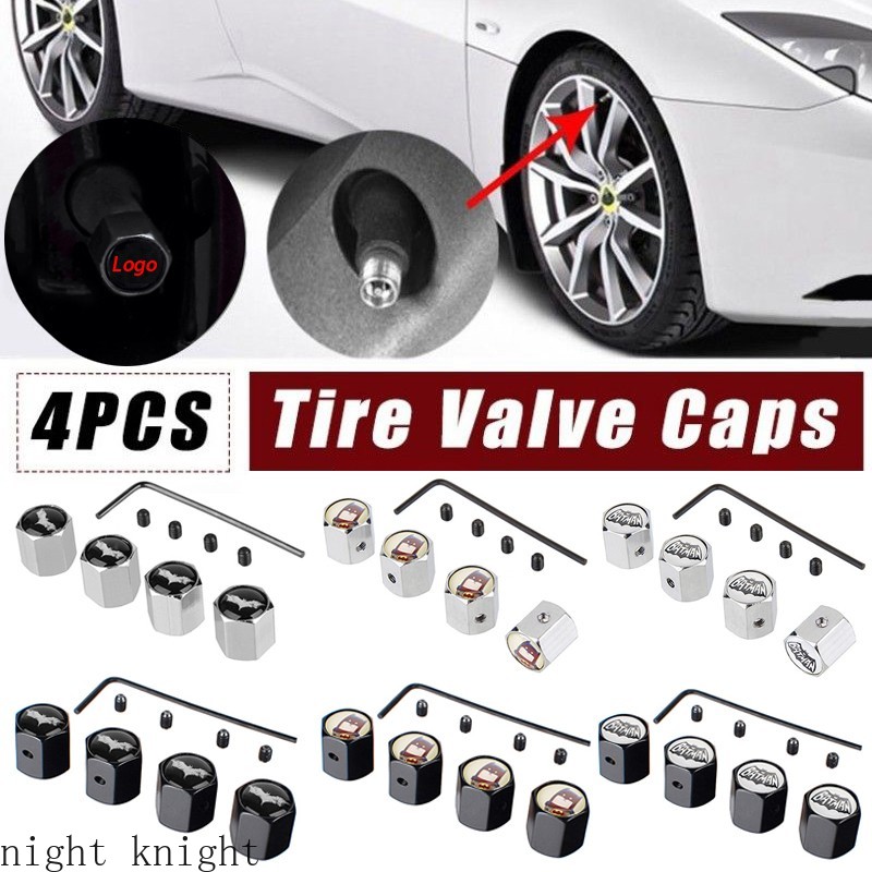 high quality 4pcs Batman Car Tire Valve Stem Caps Tyre Wheel Air Covers for  Ford Jeep Volvo Toyota Suzuki Mazda Subaru Auto Accessories | Shopee  Malaysia