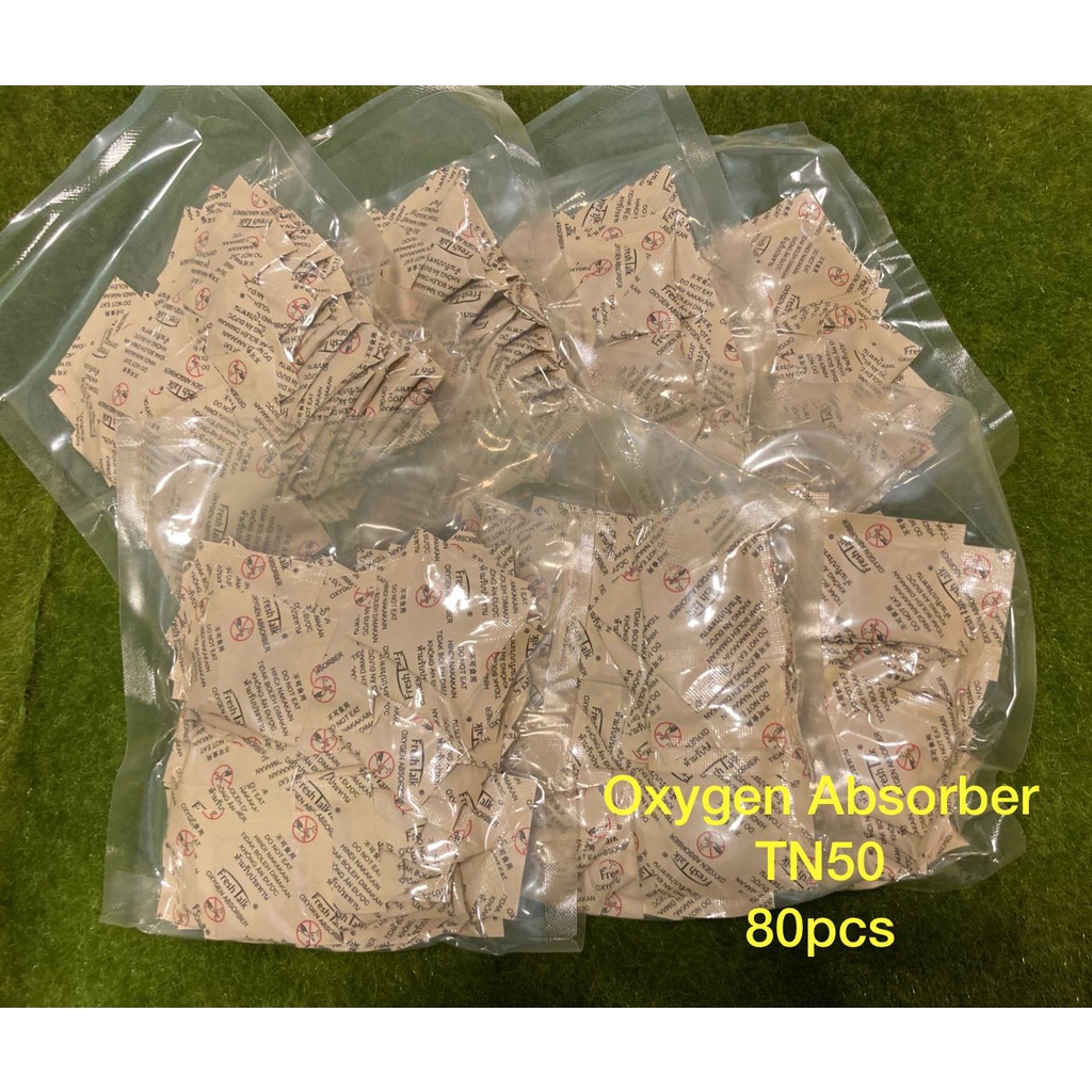 Fresh Talk Oxygen Absorber 50cc 80pcs / Penyerap Oksigen Roti/Kek/Herba perubat/Kuih Raya/Kek Lapis/ 脫氧剂TN50