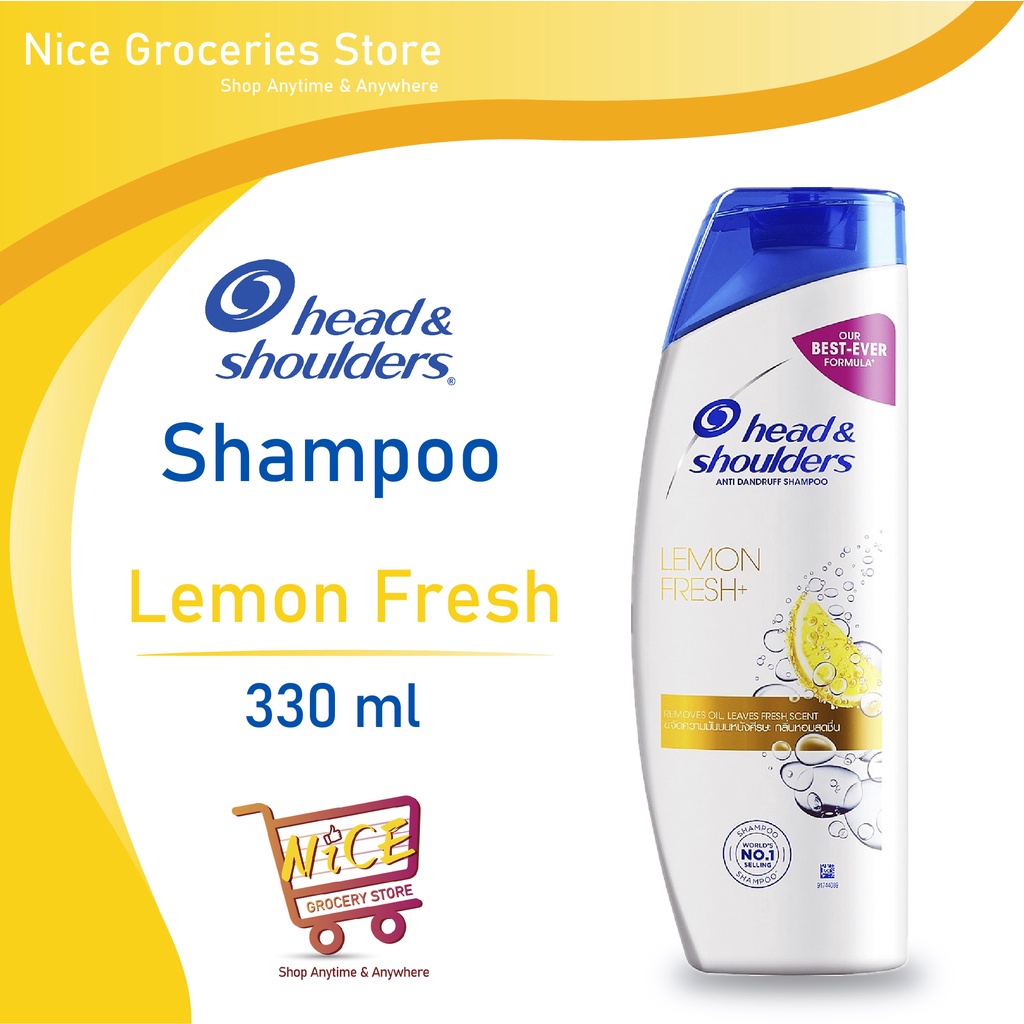 Head & Shoulders Antidandruff Shampoo Lemon Fresh (330ml) Shopee