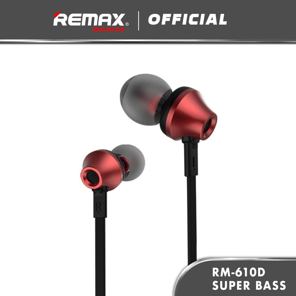 Remax RM-610D Super Bass In-Ear Wire Length Earphones (120cm)