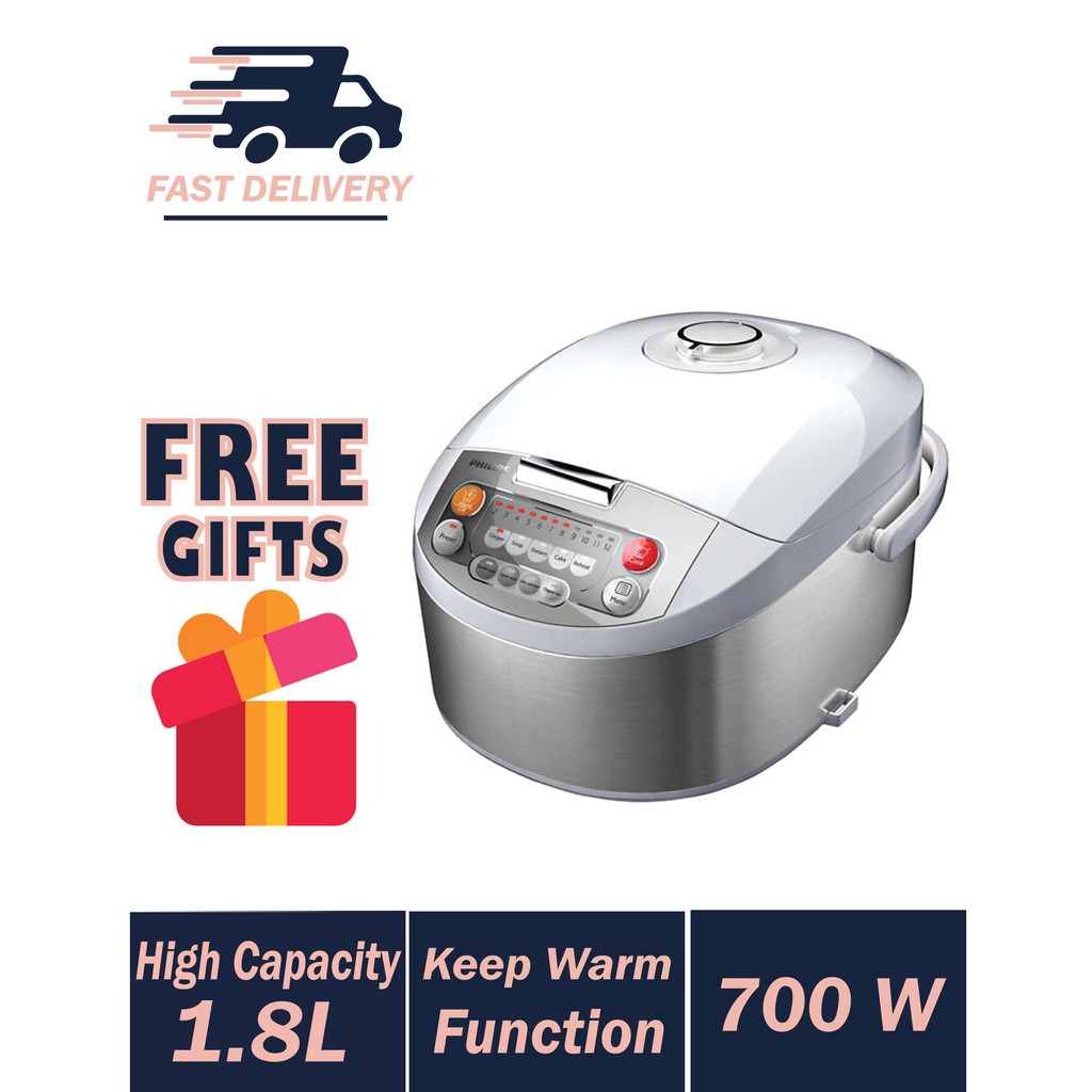 Philips Fuzzy Logic Rice Cooker (1.8L) HD3038 (HD3038/03) Shopee Malaysia