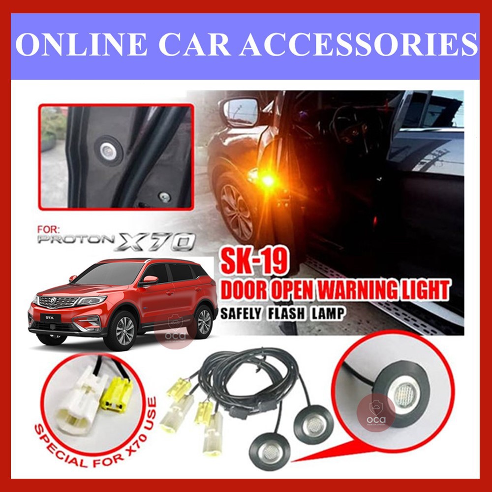 Proton X70 Oem Plug And Play Door Open Safety Warning Led Flash Light Lamp 2pcs No Need Cut Wire Shopee Malaysia