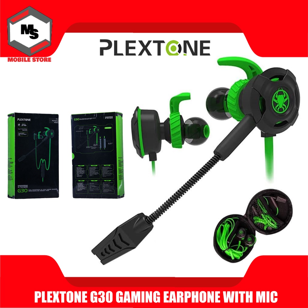 Plextone G30 Gaming Earphones With Mic Phone Pc Xbox One Ps4 Shopee Malaysia