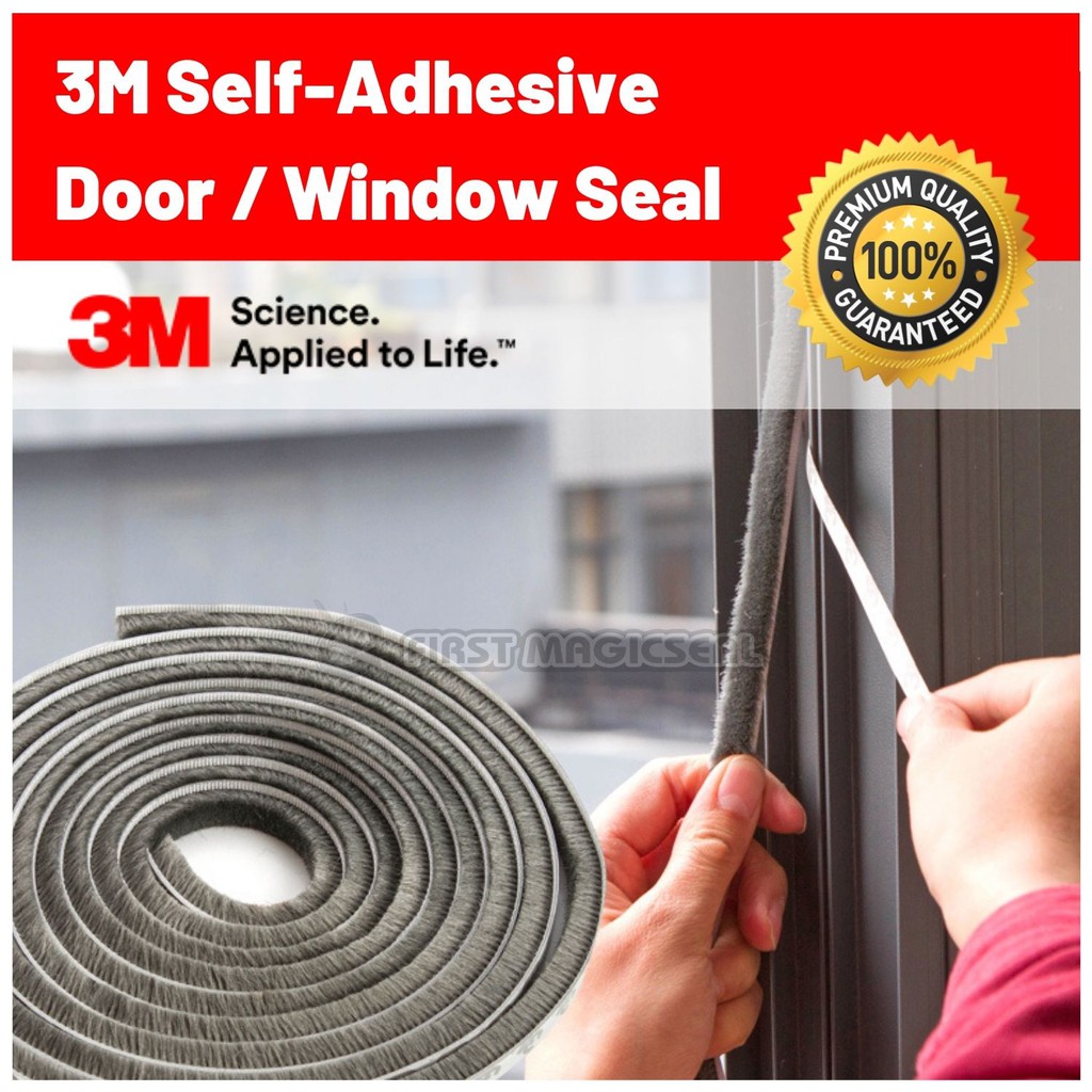 1stMagicseal 3M SelfAdhesive Window/Door Brush Pile Seal Door Draught Excluder Brush Seal