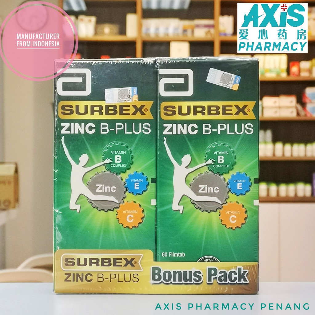 SURBEX ZINC B-PLUS ABBOTT MULTIVITAMIN WITH ZINC MINERAL EXP: 12/2023 ...