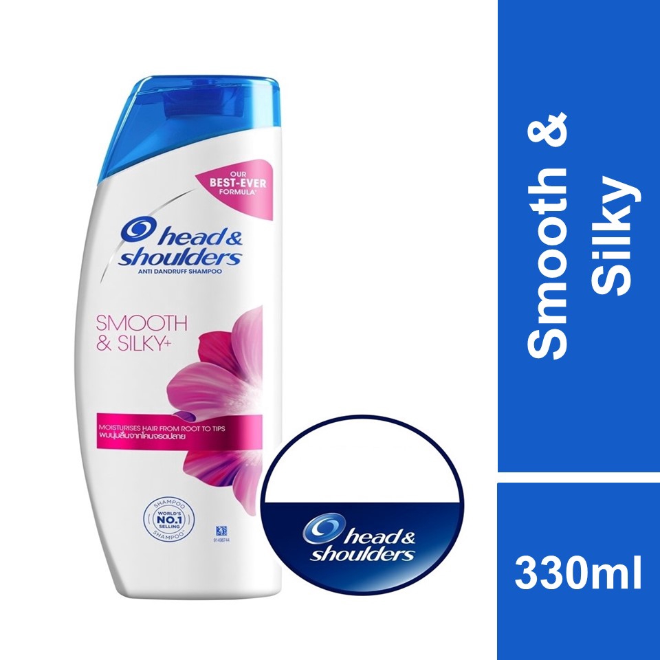 Head And Shoulders Smooth And Silky Anti Dandruff Shampoo 330ml Shopee 
