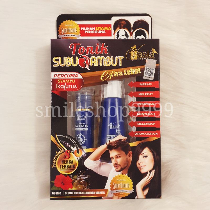 VASIA TONIK SUBUR RAMBUT 60ml ( PERCUMA SYAMPU IKALURUS 30ml )