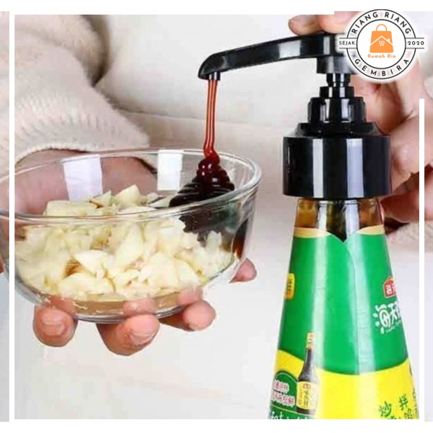 Creative Cooking Sauce Pump Oyster Chili Tomato Ketchup Abalone Kicap Sauce Dispenser Condiment