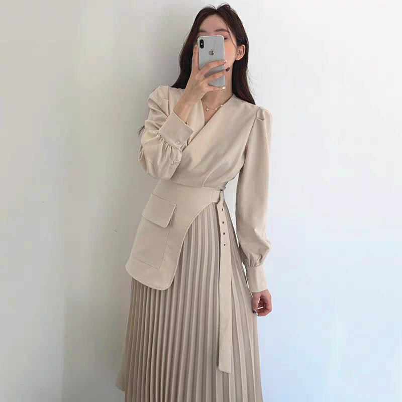 Long Sleeve Long Dress Women Office Dress Office long dress Women