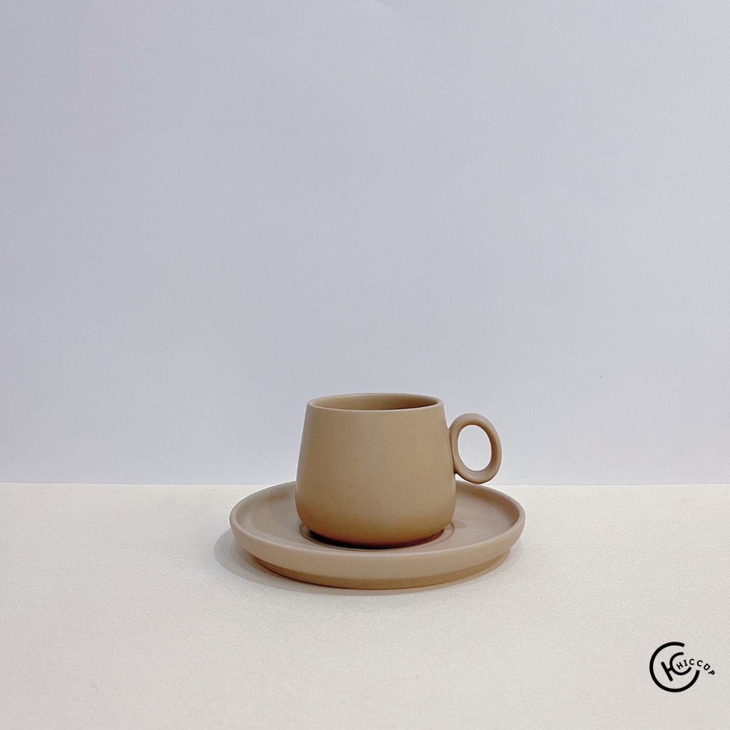 HICCUP Ins matte korean style ceramic mug aesthetic mug coffee cup tea cup cawan kopi home deco cawan susu 陶瓷杯子 杯子组合