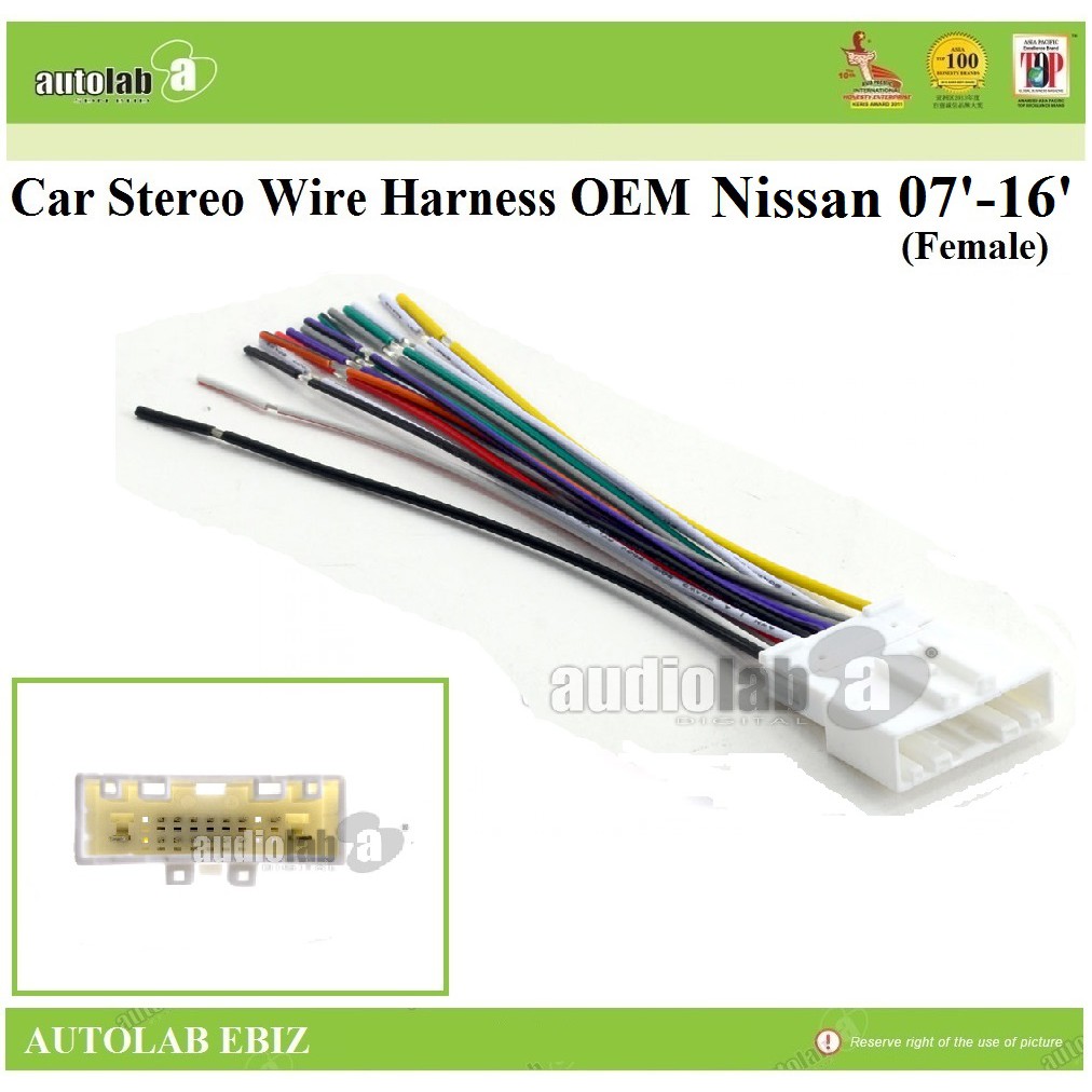 Socket Harness OEM Car Stereo Radio For Nissan