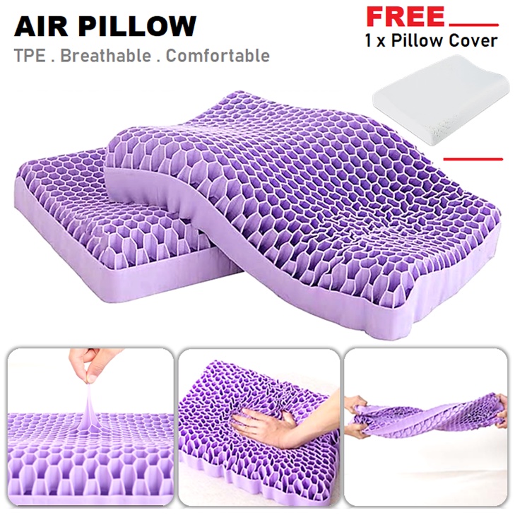 Jelly Sleeping Air Pillow Zero Pressure Bedding Bolster Resilience