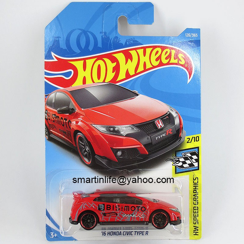 2016 honda civic type r hot wheels
